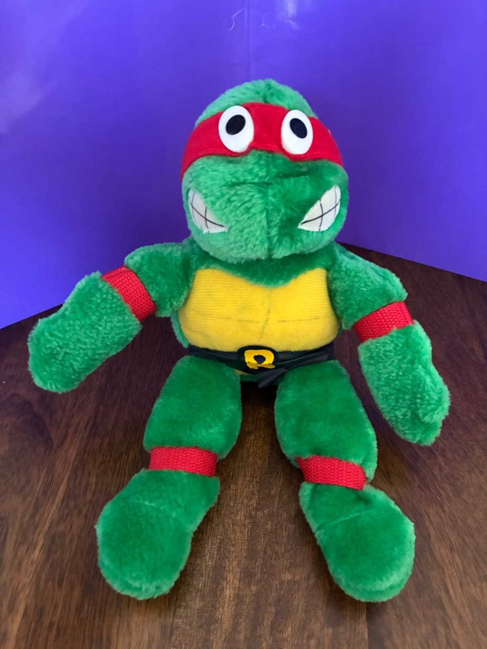 Vintage 1989 Teenage Mutant Ninja Turtles Raphael Plush